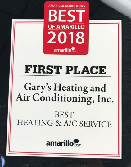 Amarillo Globe-News Best of Amarillo 2018 Award 